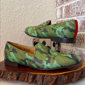 Del Toro Green Camouflage Loafers